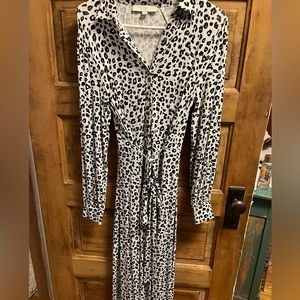 Loft animal print dress